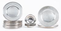 Thirty (30) Sterling Silver Dessert Plates, 6" to 6.5", with Twelve (12) by Tiffany & Co. and 8 Individual Sterling Silver Nut B