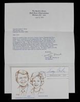 Carter, Jimmy: Very Scarce and Prized Autograph by the 39th President-- Signed Inauguration Day Cover Obtained by Tip O'Neill. O