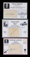 Three Titans of Business and Invention: Outstanding Signatures by Thomas Edison, Orville Wright and Henry Ford