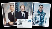 Apollo 16: Individually Signed Crew Portraits Early in Their Careers at NASA. John Young in Gemini Space Suit Photo Particularly