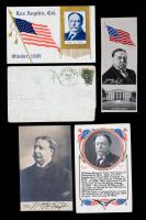 Taft, William Howard 27th President of the United States, Boldly Signed Photo Card by The Rotograph Co. NYC. Plus Campaign Items