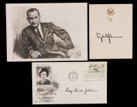 Johnson, Lyndon B. 36th President of the Unites States. Signed Bookplate in Excellent Condition