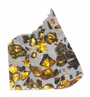 Polished and Etched 83.3 Gram Slice of Fukang Pallasite Meteorite