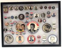 Outstanding Collection of 48 Vintage Original Campaign Buttons From William McKinley 1896 to Lyndon B. Johnson 1964