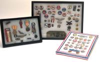 A Snapshot of WWII as Seen in Tribute Buttons, Presidential Elections, V-J Day, WWII Generals Insignia and More 75+ Pieces