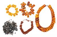 Massive Quantity of Carcharias Shark Teeth and Amber Jewelry