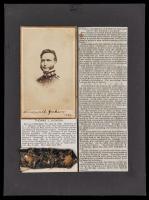 Jackson, Thomas "Stonewall": Carte de Visite plus Three Confederate Colonel's Stars