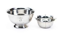 Vintage Tiffany & Co. Sterling Silver Lotus Bowl + Gorham Sterling Silver Reproduction Paul Revere Bowl
