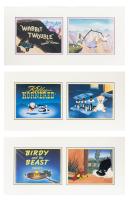 Three Warner Bros. Tributes to Bob Clampett: "Kitty Kornered", Birdy and the Beast" and Wabbit Trouble, All Artist's Proofs 10/2