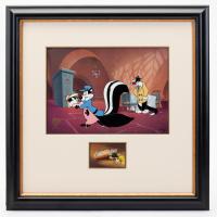 "CARROTBLANCA" Limited Edition Cel, 1995, Sylverster, Pepe Le Pew and Penelope with Miniature Title Card Set in Mat, Premium Pre