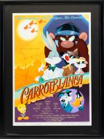 Prized, Limited Edition, Fine Art Print for "Movie Poster" for CARROTBLANCA Signed by Writers, Producers and the Director