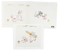 Three 
(3) Genuine Production Cels from Steven Spielberg Presents PINKY AND THE BRAIN