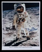 Moonwalker Buzz Aldrin, Exceptional Autographed Photo While on the Moon. Letter of Authenticity by Steve Zarelli