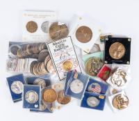 Space Commemoratives, Placards, Coins and Medallions. 117 Pieces