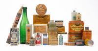 Medley of Medicine and Pill Containers, Some From California Based Drugstore Retailer <B>The Owl Drug Company</B>