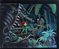BATMAN: THE ANIMATED SERIES: "Venus Bat Trap" with Poison Ivy and Harley Quinn. Two Dimensional Sets of Cels, Signed by Boyd Kir