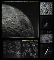 Collection of 32 Signatures in Full Moon, Including Iconic and Legendary Astronauts