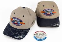 USS Hornet Hats, One with 5 Signatures, Plus Apollo XI Button