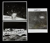 Three Signed Photographs from Charles Duke Jr., Lunar Module Pilot of Apollo 16