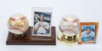 Two Signed Baseballs: Hank Aaron and Sandy Koufax, JSA Authentication