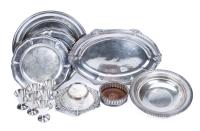 13 Sterling Silver Pieces, Trays, Cordial Glasses, and a Beautiful Bowl. Quite a Collection Ready for Memorable Occasions