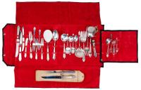 International Minuet Sterling Silver Flatware, 270 Pieces. In Fine Pre-Owned Condition