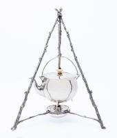 Terrific Antique Sterling Silver Victorian Teapot, Tri-Pod Stand and Burner from the Henry Wilkinson & Co., Sheffield, England