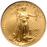 2001. $5.00 (1/10th ozt) American Gold Eagle