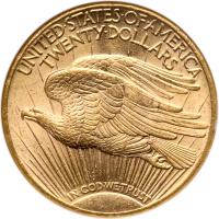 1911-S $20 St. Gaudens NGC MS63 - 2