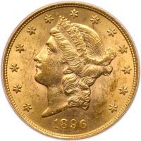 1896-S $20 Liberty PCGS MS61