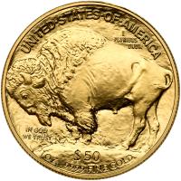 2008. Gold $50.00 (1 ozt) Buffalo .9999 fine in Gem Mint State - 2