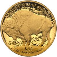 2011-W. Buffalo $50.00 (1 ozt) .9999 fine Gem Proof - 2