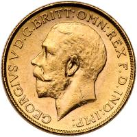 India. 1918 George V British Sovreign