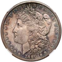 1890-S Morgan $1 NGC MS66