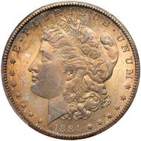 1884-CC Morgan $1