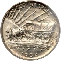 1934-D Oregon Trail Half Dollar - 2