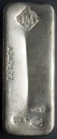 100 ozt .999+ Fine Silver Bar by Johnson Matthey