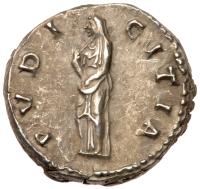 Sabina, wife of Hadrian, as Augusta. Silver Denarius (3.48g) - 2