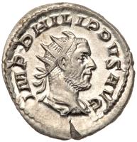 Philip I, 244-249 AD. Silver Antoninianus (3.89g), 244