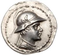 Baktrian Kingdom. Eukratides I. Silver Drachm (4.25g), ca. 171-145 BC