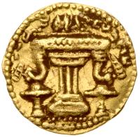 Sasanian Empire. Ardashir I AD 223/4-240. Gold 1/6 Stater (1.46 g) - 2