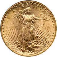 1910-D $20 St. Gaudens NGC MS63