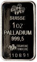 Switzerland. (N.D.) Modern 1 oz 999.5 Palladium PAMP Bar - 2