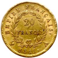 France. 20 Francs, 1811-A - 2
