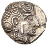 Arabia Felix, Qataban. Silver Hemidrachm (2.58 g), ca. 350-320/00 BC