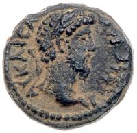 Gadara in Decapolis. Marcus Aurelius. Ã 15 (2.62 g), AD 161-180