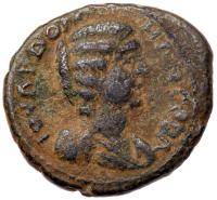 Diospolis (Lod). Julia Domna, AD 193-211. AE 23 (6.85 g)