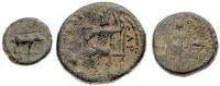 3-Piece Lot of ancient bronze coins, two of which are City Coins. - 2