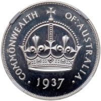 Australia. 1937-dated Edward VIII Fantasy Crown of Five Shillings - 2