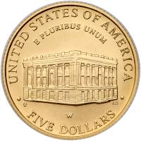 2001-W Capitol Visitor Center $5 Gold Brilliant Uncirculated - 2